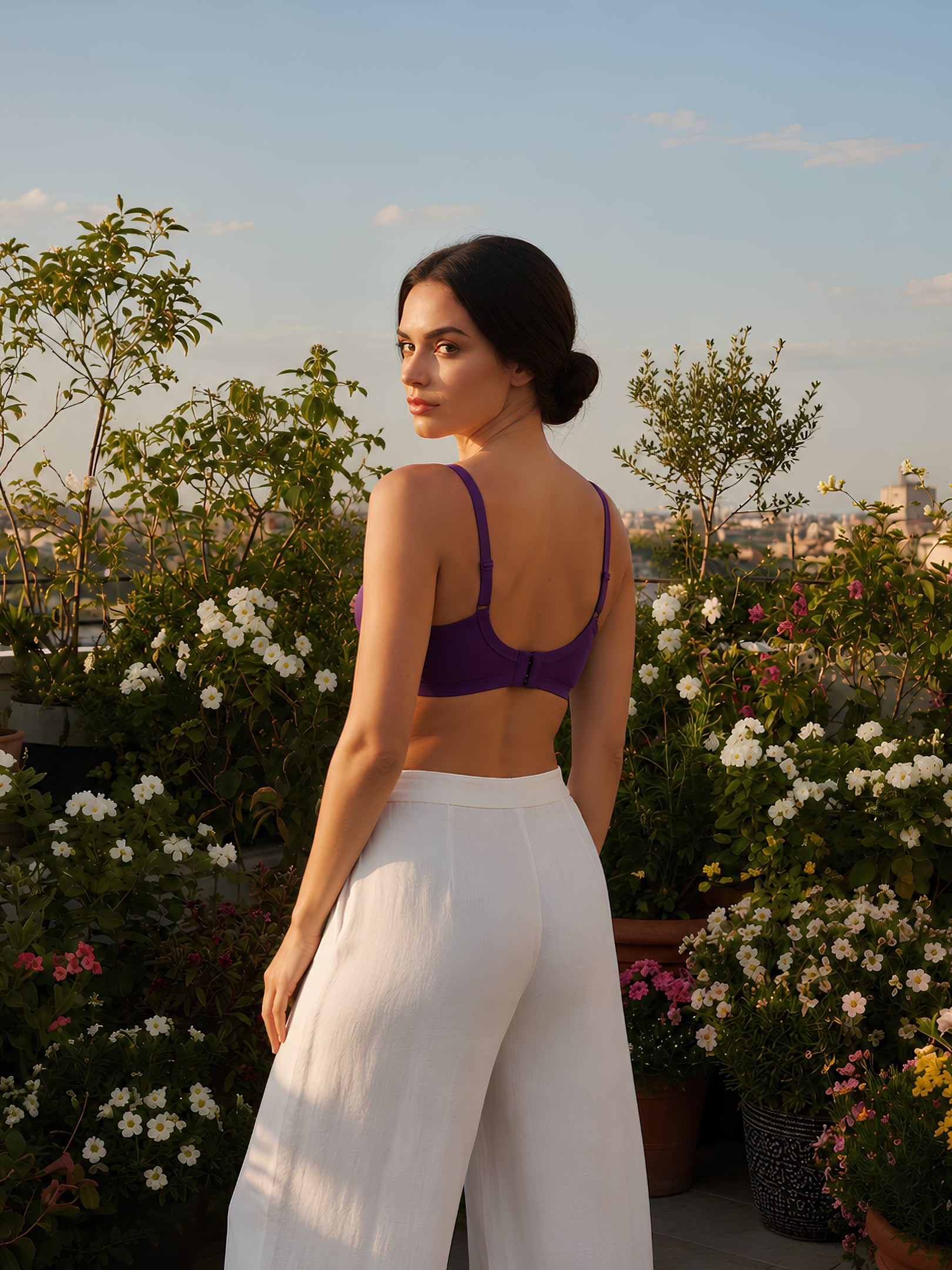 Saforia Spandura Microfibre Padded Bra - Wine
